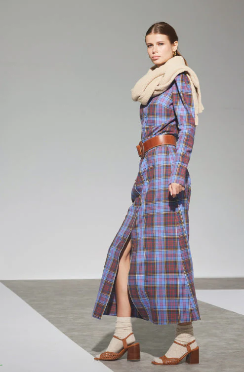 THE BLUE TARTAN NINA BLOUSE - Image 3