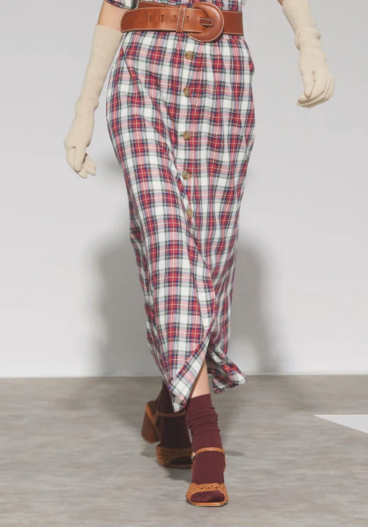 THE RED TARTAN AMBER SKIRT - Image 3