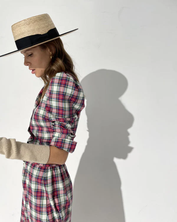 THE RED TARTAN NINA BLOUSE - Image 3