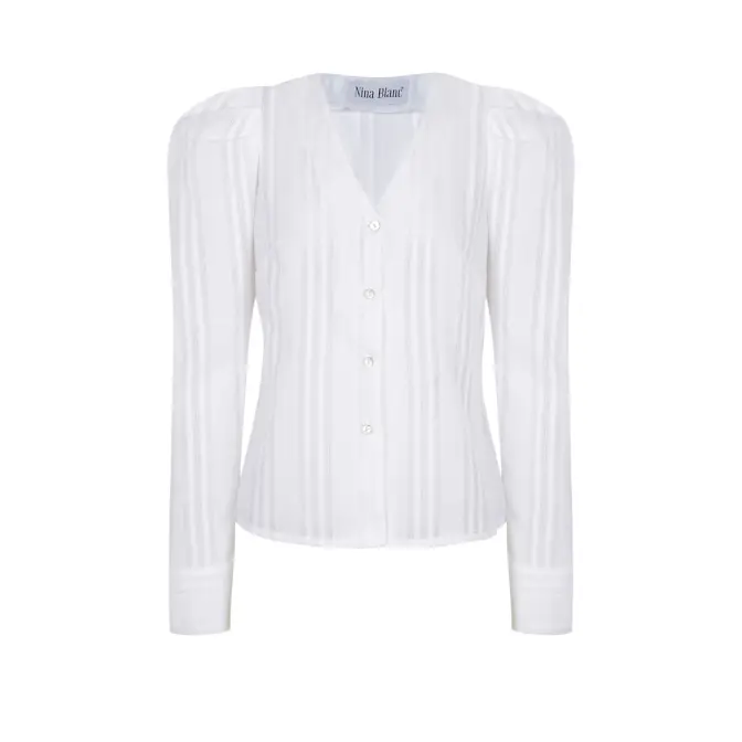 THE WHITE AVA BLOUSE
